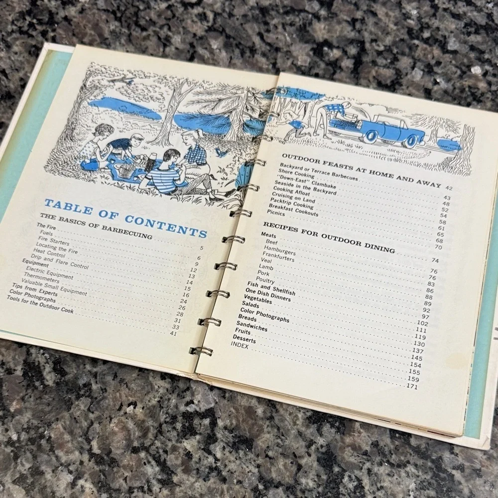 Betty Crocker Outdoor Cookbook Vintage 1961 EUC